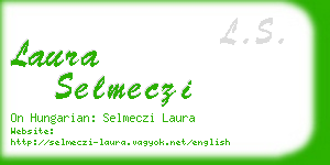 laura selmeczi business card